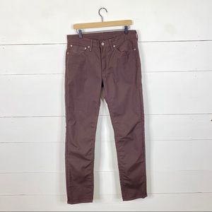 Levi's 511 Commuter Jeans in Burgundy Size 34/34